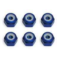 FT Locknuts, 8-32, blue aluminum