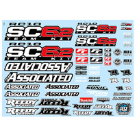 RC10SC6.2 Decal Sheet