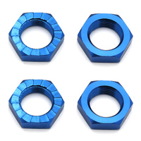 FT Wheel Nuts, 17 mm, blue aluminum, 2pce.