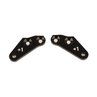 RC8B4 Steering Block Arms, +1, aluminum