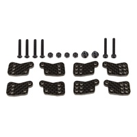 RC8B4.1 FT Rear Hub Tower Set, carbon fiber