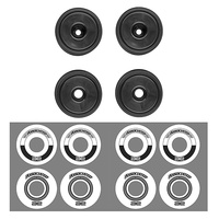 RC10F6 Classic Wheel Set, Black