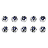 Locknuts, M2.5x0.4, Shock Piston, silver