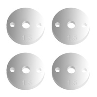 FT 12mm Shock Pistons V2, 2x1.5 mm, flat