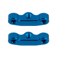 RC10B7 Hub Link Mounts, +1mm, blue aluminum