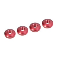Team Corally - Alum. Body Mount Cambered Nuts - 4 Pcs