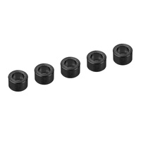 Team Corally - Alum. Shim Ring - ID 3mm - OD 5mm - 3mm - Black - 5 Pcs