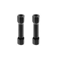 Team Corally - ESC Plate Post - 27mm - M3 - Black - 2 Pcs