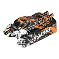 Team Corally - Polycarbonate Body - Syncro - Painted - Cut - Decals - Orange Color - 1 Pc