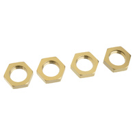 Team Corally - Wheel Nut - Serrated - Aluminum - LE - 4 Pcs