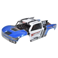 Team Corally - Polycarbonate Body Shiroi + Driver Interior + Roll Cage + Body Accessories - Decals - Blue - Cut - 1 Pc