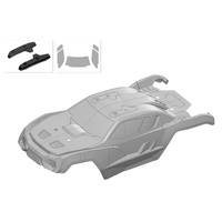 Team Corally - Polycarbonate Body - Kagama 4 - Clear - Cut - Decals - 1 Pc