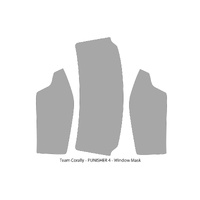 Team Corally - Body Window Paint Mask - Punisher 4 - 1pc