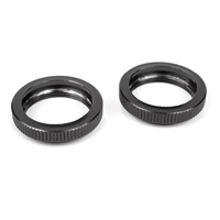 Team Corally - Shock Collar - Aluminum - Black- 2 Pcs