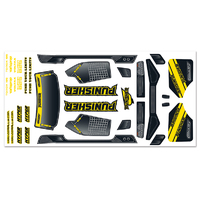 Team Corally - Body Decal Sheet - Punisher XP - 1 pc