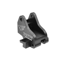 Team Corally - Chassis Brace Holder - Shock Tower Stiffener - Rear - Aluminum 7075 - Black - Made in Italy - 1 Pc