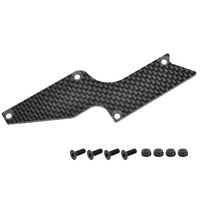 Team Corally - Suspension Arm Cover - Stiffener - HDA-4 - Lower Rear - Right - Carbon 3mm - 1 Pc