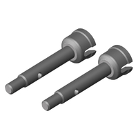 Team Corally - Wheel Shaft - Rear - Steel - 2 Pcs