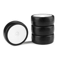 Team Corally - Attack RXA V2 rubber tires - 1/10 EP touring - 28 shore - Asphalt - 4 pcs