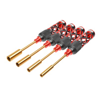 Team Corally - Platinum Pro Tools - Nut Driver Set - M2/M3/M4/M5 - 4.0/5.5/7.0/8.0mm - 4 Pcs