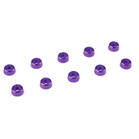 Team Corally - Aluminium Washer - for M2 Socket Head Screws - OD=6mm - Purple - 10 pcs