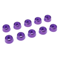 Team Corally - Aluminium Washer - for M4 Socket Head Screws - OD=10mm - Purple - 10 pcs
