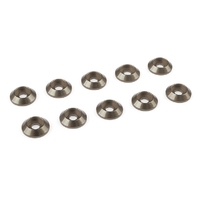 Team Corally - Aluminium Washer - for M3 Button Head Screws - OD=10mm - Gun Metal - 10 pcs