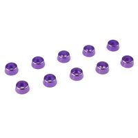 Team Corally - Aluminium Washer - for M2.5 Socket Head Screws - OD=7mm - Purple - 10 pcs
