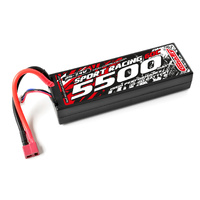 Team Corally - Power Racing 60C - 5500Mah - 2S - 7,4V - T-Plug - Hard Case