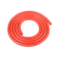Team Corally - Ultra V+ Silicone Wire - Super Flexible - Red - 10AWG - 2683 / 0.05 Strands - ODø 5.5mm - 1m
