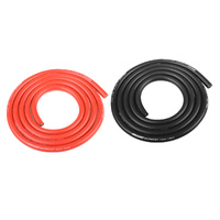 Team Corally - Ultra V+ Silicone Wire - Super Flexible - Black and Red - 10AWG - 2683 / 0.05 Strands - ODø 5.5mm - 2x 1m