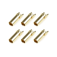 Team Corally - Bullit Connector 3.5mm - Female - Gold Plated - Ultra Low Resistance  - 6 pcs