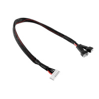Team Corally - Balancer Lead 2X 2S - Battery 2X 2S XH Connector - Charger 6S XH Connector - Silicone Wire 22AWG - 30cm - 1 pc