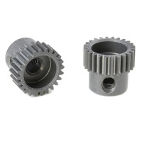 Team Corally - 64 DP Pinion - Short - Hard Anodised AL7075 - 24 Teeth - Shaft Dia. 3.17mm