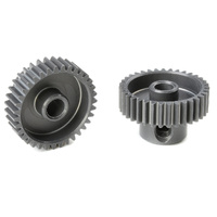 Team Corally - 64 DP Pinion - Short - Hard Anodised AL7075 - 35 Teeth - Shaft Dia. 3.17mm