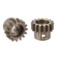 Team Corally - M1.0 Pinion  Short Wide Teeth  Hardened Steel - 15 Teeth - Shaft Dia. 8mm