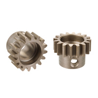 Team Corally - M1.0 Pinion  Short Wide Teeth  Hardened Steel - 16 Teeth - Shaft Dia. 8mm