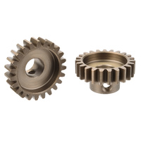 Team Corally - M1.0 Pinion  Short Wide Teeth  Hardened Steel - 23 Teeth - Shaft Dia. 8mm