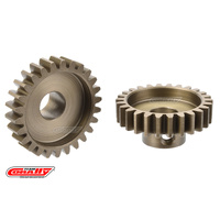 Team Corally - M1.0 Pinion  Short Wide Teeth  Hardened Steel - 25 Teeth - Shaft Dia. 8mm