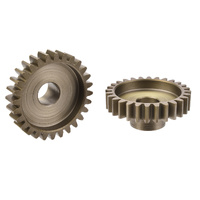 Team Corally - M1.0 Pinion  Short Wide Teeth  Hardened Steel - 28 Teeth - Shaft Dia. 8mm