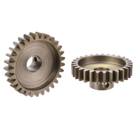 Team Corally - M1.0 Pinion  Short Wide Teeth  Hardened Steel - 29 Teeth - Shaft Dia. 8mm