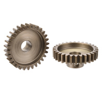 Team Corally - M1.0 Pinion  Short Wide Teeth  Hardened Steel - 30 Teeth - Shaft Dia. 8mm