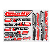 Team Corally - Stickersheet SSX-12 - Precut - 210x148mm - 1 pc