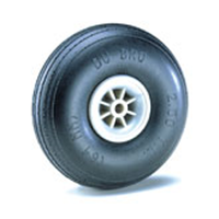 DUBRO 200TL 2in DIA TREADED LIGHTWT WHEELS  (1 PAIR PER CARD)