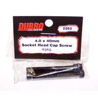 DUBRO 2282 4.0MM X 40 SOCKET-HEAD CAP SCREWS (4 PCS/PACK)