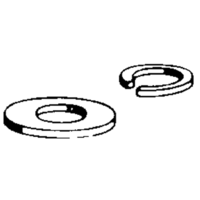 DUBRO 328 NO. 8 SPILT WASHER (8 PCS PER PACK)