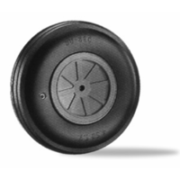 DUBRO 500TV 5in DIA LG SCALE TREAD WHEELS  (1 EACH PER CARD)