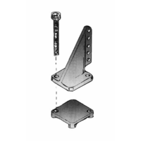 DUBRO 716 SUPER STRENGTH T-STYLE CNT HORN (2 PCS PER PACK)