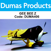 DUMAS 406 GEE BEE Z  RUBBER POWERED 29 INCH WINGSPAN RUBBER POWERED