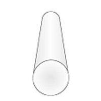 EVERGREEN 212 35CM PLASTIC ROD .080 (100pc BULK PACK) (PACK OF 6)